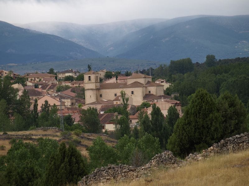 Vista del pueblo de Prádena
